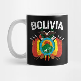 Bolivia - Coat of arms - white letters Mug